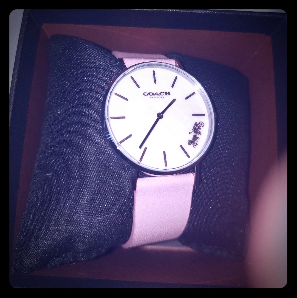 Pink coach watch